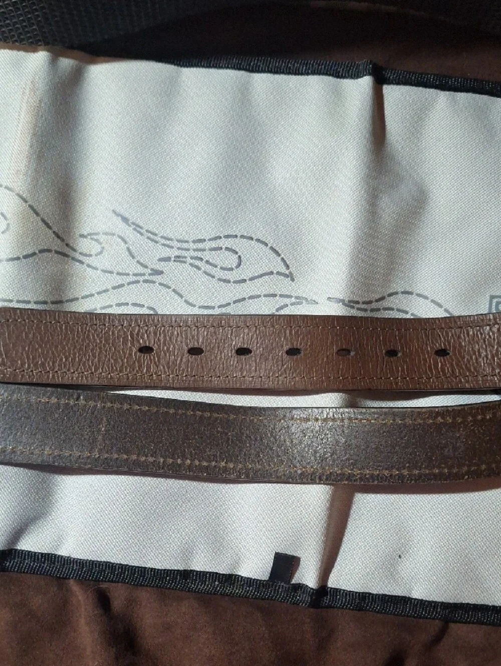 Dickie's Men's Brown Leather Belt - Classic Casual Style